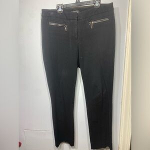 Alfani black Pants with Zipper Accents